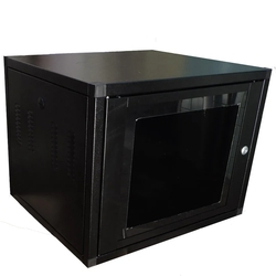 Mini RACK de Parede Padrão 19'' Para Cabeamento Estruturado e CFTV 8U X 570mm Preto Texturizado Menor preço em Mini RACK de Parede Padrão 19'' Para Cabeamento Estruturado e CFTV 8U X 570mm Preto Texturizado