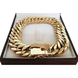 Pulseira Elos Duplos 40 Gramas 15mm 21cm Ouro 18k 750 Menor preço em Pulseira Elos Duplos 40 Gramas 15mm 21cm Ouro 18k 750