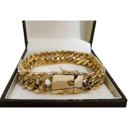 Pulseira Elos Duplos 40 Gramas 15mm 19cm Ouro 18k 750 Menor preço em Pulseira Elos Duplos 40 Gramas 15mm 19cm Ouro 18k 750