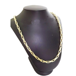 Menor preço em Corrente Cordão Baguete Duplo 23 Gramas 5mm 60cm Ouro 18k 750 - 60 Cm - Ouro Amarelo