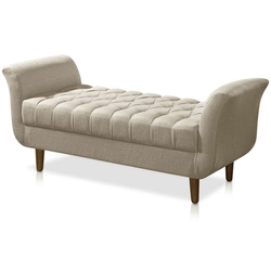 Recamier Calçadeira Decorativo Quarto Closset 150cm Grecia Bege - Dl Decor Menor preço em Recamier Calçadeira Decorativo Quarto Closset 150cm Grecia Bege - Dl Decor