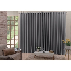 Cortina De Varão Cinza 4,00x2,60 Blackout Tecido é boa?
