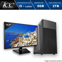 Computador ICC VISION IV2583SM19 Intel Core I5 3.2 Gghz 8GB HD 2 TB HDMI FULL HD Monitor LED 19,5" Menor preço em Computador ICC VISION IV2583SM19 Intel Core I5 3.2 Gghz 8GB HD 2 TB HDMI FULL HD Monitor LED 19,5"