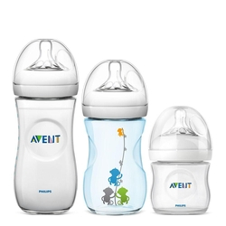 Kit Mamadeira Avent Petala Selva Azul Menor preço em Kit Mamadeira Avent Petala Selva Azul
