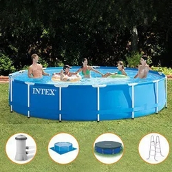 Piscina Estrutural 11.325 Litros Armação Completa - Intex Menor preço em Piscina Estrutural 11.325 Litros Armação Completa - Intex