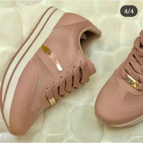 tenis plataforma preto moleca
