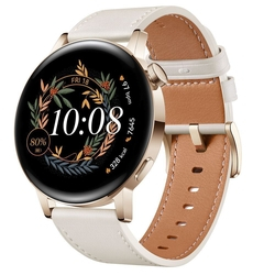 Smartwatch HUAWEI GT3 42mm - Relógio Inteligente Tela AMOLED de 1.32'' Curva 3D Duração da Bateria até 1 Semana Bluetooth Dourado Pulseira de Couro Branca é boa?