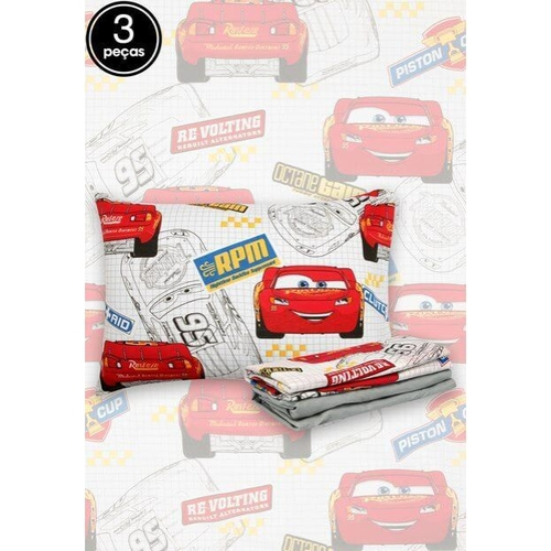 Jogo De Cama Infantil Carros Mcqueen Speed 3 Peças Santista no Shoptime