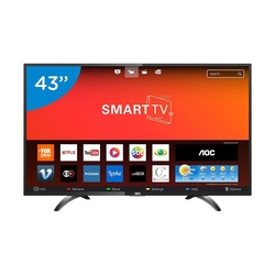 Smart Tv Led 43 Polegadas Aoc Le43s5970s Full HD Wi-Fi 2 USB 3 Hdmi Menor preço em Smart Tv Led 43 Polegadas Aoc Le43s5970s Full HD Wi-Fi 2 USB 3 Hdmi