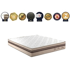 Colchão de Molas Ensacadas - Tamanho Viúva GRAN LUXO KING - Pilow top-in com espumas progressivas -128x188x29 - King Konfort é boa?