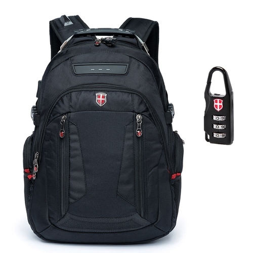 Mochila notebook executiva encaixe fone swissport preta Clearance