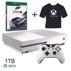 Console Xbox One S 1 Tera Branco Controle Original Microsoft Ultra HDR 4k Jogo Forza Horizon 7 Camiseta Xbox Menor preço em Console Xbox One S 1 Tera Branco Controle Original Microsoft Ultra HDR 4k Jogo Forza Horizon 7 Camiseta Xbox
