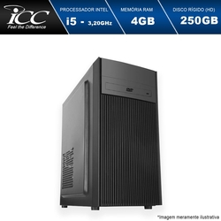 Computador Desktop ICC IV2540D2 Intel Core I5 3.20 ghz 4GB HD 250GB DVDRW HDMI FULL HD Menor preço em Computador Desktop ICC IV2540D2 Intel Core I5 3.20 ghz 4GB HD 250GB DVDRW HDMI FULL HD