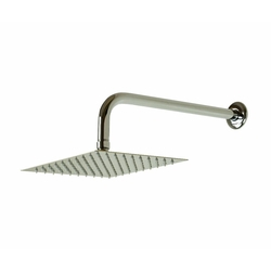 Ducha Quadrada Slim 20 Cm Em Inox Com Braço De Parede Menor preço em Ducha Quadrada Slim 20 Cm Em Inox Com Braço De Parede