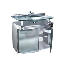 Gabinete Para Banheiro Com Cuba De Embutir Master 80x47,5cm Cromado Menor preço em Gabinete Para Banheiro Com Cuba De Embutir Master 80x47,5cm Cromado