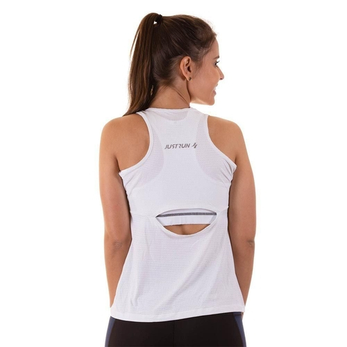 camiseta branca regata feminina