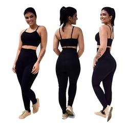 Kit 3 Calças Legging Modeladora Cós Alto Suplex Poliamida Menor preço em Kit 3 Calças Legging Modeladora Cós Alto Suplex Poliamida
