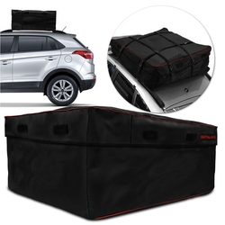 Bagageiro Maleiro de Teto Shutt Universal 240 Litros Preto e Vermelho em Lona Sintética Resistente é boa?