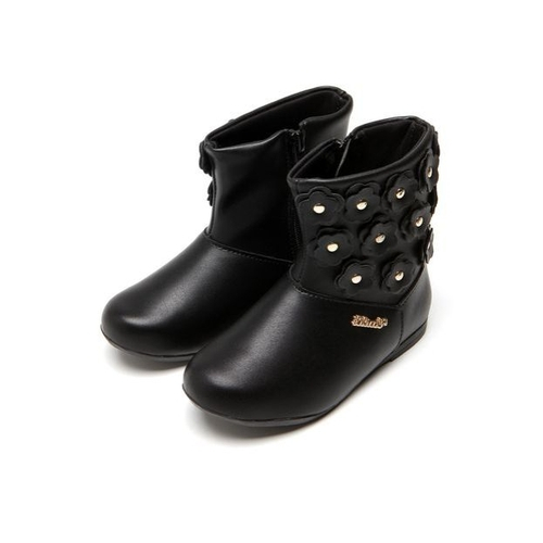 bota infantil preta lilica ripilica