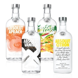 Kit Vodka Absolut Flavors Completo Menor preço em Kit Vodka Absolut Flavors Completo