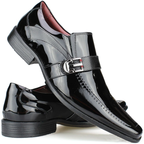 sapato social masculino luxo couro stilo italiano bico fino