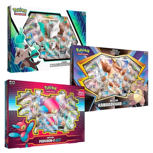 Pokémon Tcg: Box Coleção Marowak De Alola-gx + Kangaskhan-gx + Porygon-z-gx  em Promoção na Americanas