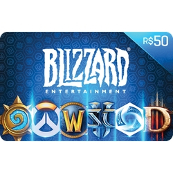 Gift Card Digital Blizzard R$ 50 Menor preço em Gift Card Digital Blizzard R$ 50