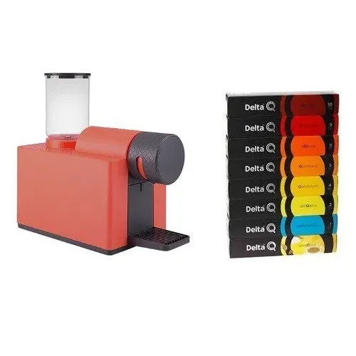Cafeteira Máquina de Café Espresso Delta Q Qlip 110v VERMELHA com 130 Cápsulas Menor preço em Cafeteira Máquina de Café Espresso Delta Q Qlip 110v VERMELHA com 130 Cápsulas