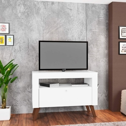 Rack para TV até 36 Polegadas 1 Gaveta Toronto Sala Contemporâneo Art in Móveis Branco é boa?