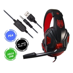 Headset Gamer Xbox One Ps4 Som Do Jogo e Chat Plug P3 Exbom HF-G390P4 -V Menor preço em Headset Gamer Xbox One Ps4 Som Do Jogo e Chat Plug P3 Exbom HF-G390P4 -V