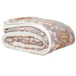 Cobertor Casal Sherpa Leslie Cinza 410g - Casa e Conforto