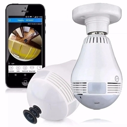 Menor preço em Lâmpada Espiã V380 Câmera Ip Led Wifi Hd Panorâmica 360º B13-l