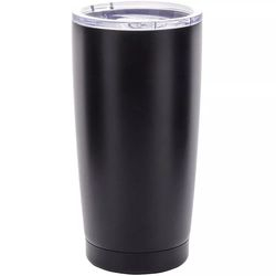 Copo Térmico com Tampa Wolf 600Ml Preto Menor preço em Copo Térmico com Tampa Wolf 600Ml Preto