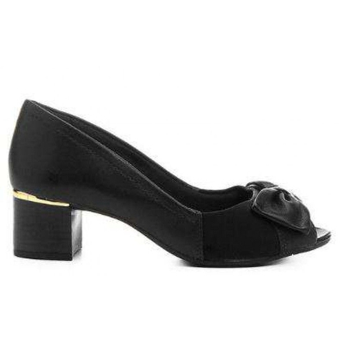 peep toe comfortflex preto