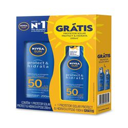 Protetor Solar FPS50 200ml + FPS50 125ml Nivea Sun Menor preço em Protetor Solar FPS50 200ml + FPS50 125ml Nivea Sun
