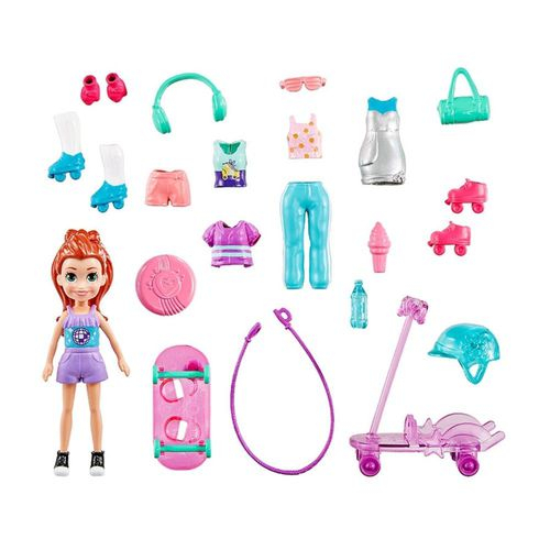 Polly Pocket Conjunto Festa de Patinação HDW51 - Mattel GBF85 - Os