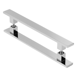 Puxador De Porta Pivotante Barra Chata Duplo Cromado 30cm é boa?