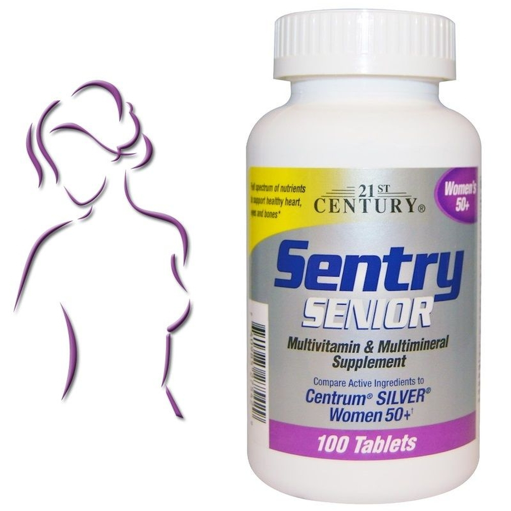 Sentry Senior Para Mulheres Multivitamínico 100 Cápsulas em Promoção ...