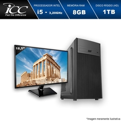 Computador Desktop ICC IV2582DM18 Intel Core I5 3.20 ghz 8GB HD 1TB DVDRW HDMI FULL HD Monitor LED 18,5" Menor preço em Computador Desktop ICC IV2582DM18 Intel Core I5 3.20 ghz 8GB HD 1TB DVDRW HDMI FULL HD Monitor LED 18,5"