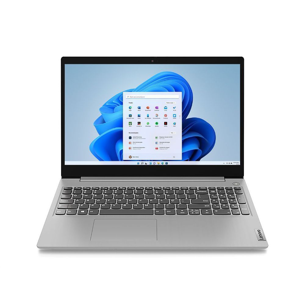 Notebook Lenovo Ideapad 3i Celeron-N4020 4GB SSD 128GB Intel UHD Graphics 600 Tela 15,6” HD W11 - 82BU0
