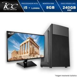 Computador Desktop ICC IV2587SM18 Intel Core I5 3.20 ghz 8gb HD 240GB SSD HDMI FULL HD Monitor LED 18,5" Menor preço em Computador Desktop ICC IV2587SM18 Intel Core I5 3.20 ghz 8gb HD 240GB SSD HDMI FULL HD Monitor LED 18,5"