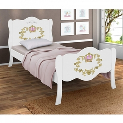 Cama Solteiro Provençal Charlote Divaloto Branco/Adesivada Menor preço em Cama Solteiro Provençal Charlote Divaloto Branco/Adesivada