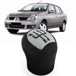 Bola Manopla Câmbio Clio Scenic Symbol - Preto Cromado Menor preço em Bola Manopla Câmbio Clio Scenic Symbol - Preto Cromado