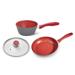 Panela Saute Petit 20cm + Sauce 20cm + Tampa 20cm Menor preço em Panela Saute Petit 20cm + Sauce 20cm + Tampa 20cm