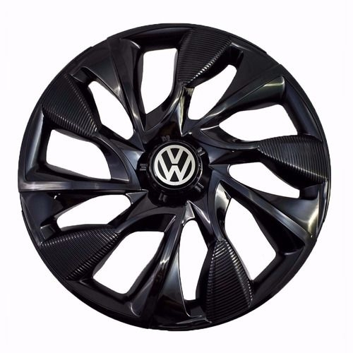 Calota Esportiva Aro 15 Ds4 Black Vw Fox Polo Golf Voyage Escorrega O