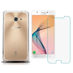 Kit Capinha Silicone Antichoque + Pelicula Vidro Samsung J5 Prime G570 Menor preço em Kit Capinha Silicone Antichoque + Pelicula Vidro Samsung J5 Prime G570