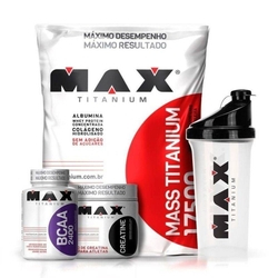 Combo Hipertrofia Maxima - Max Titanium Menor preço em Combo Hipertrofia Maxima - Max Titanium