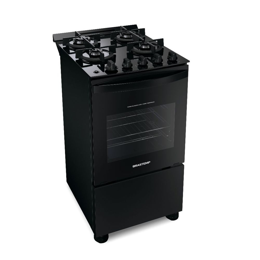 Fogão Brastemp 4 Bocas com Mesa de Vidro Bivolt - BFO4VAE