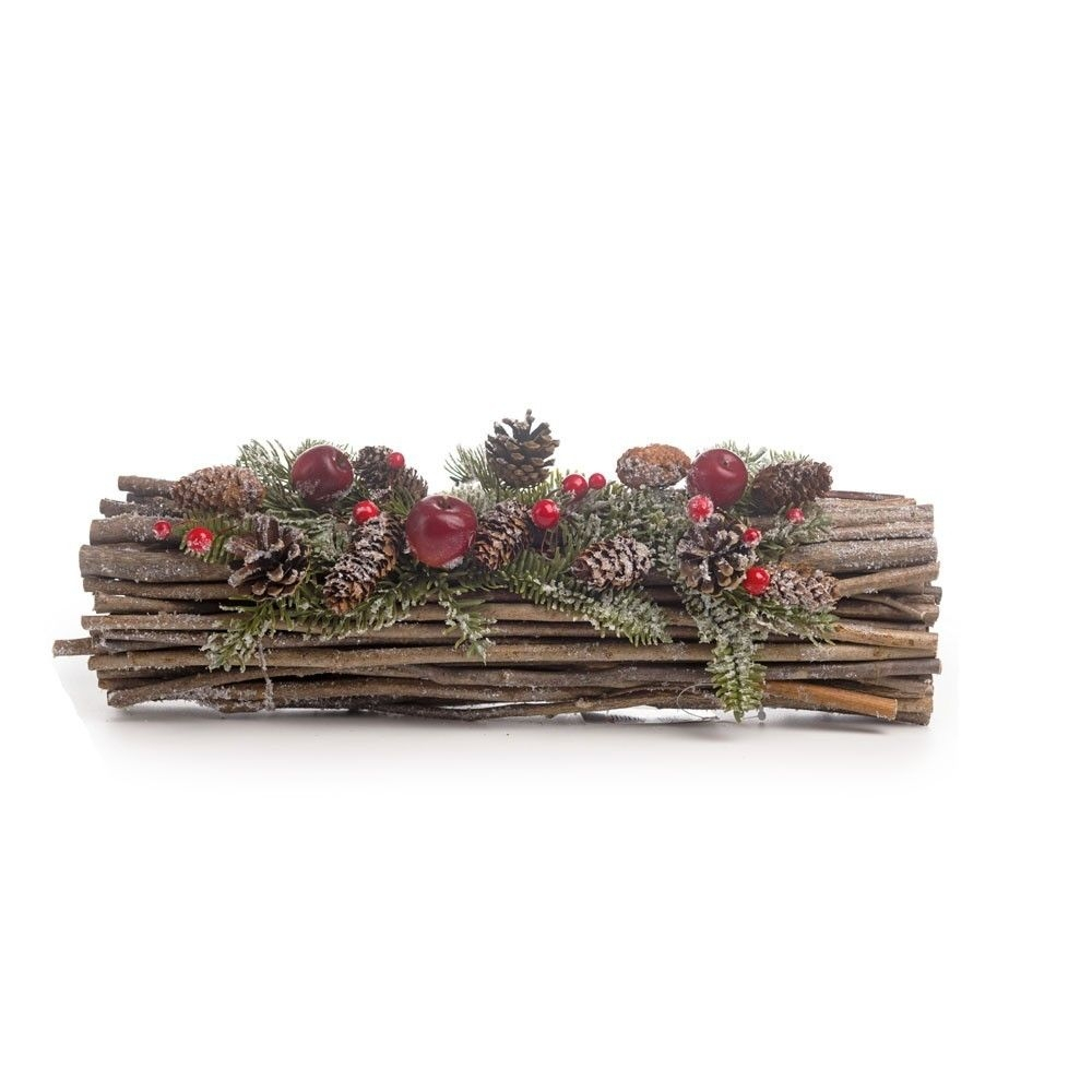 Arranjo De Mesa Decoração Natal Rústico C/Enfeite 10x40Cm Marrom em Promoção na Americanas Arranjo De Mesa Decoração Natal Rústico C/Enfeite 10x40Cm Marrom em Promoção na Americanas