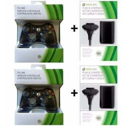 2 Controles Xbox 360 Sem Fio +2carregado+ 2bateria 20.000mah é boa?